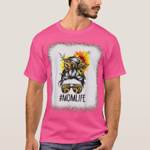 Mum Life Sunflower, Matching Family Love Leopard B T-Shirt