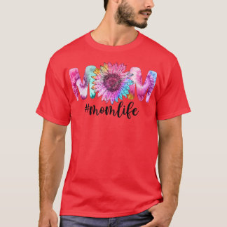 Mum Life Sunflower Tie Dye T-Shirt