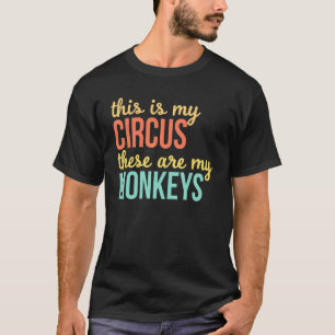 Mum Life Women's Circus Mother's Day Present Vint T-Shirt