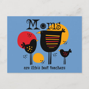 Mum Life's Best Teacher Postcard