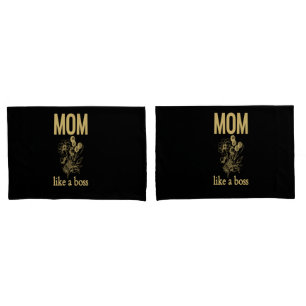 Mum Like a Boss Mother's Day Pillowcases