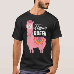 Mum Llama Queen Cute Animal For Women Llama 2 T-Shirt