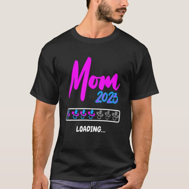 Mum Loading Throbber For The Expectant Mum 2023 Fo T-Shirt (Front)