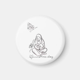 Mum Love Beautiful Design Magnet