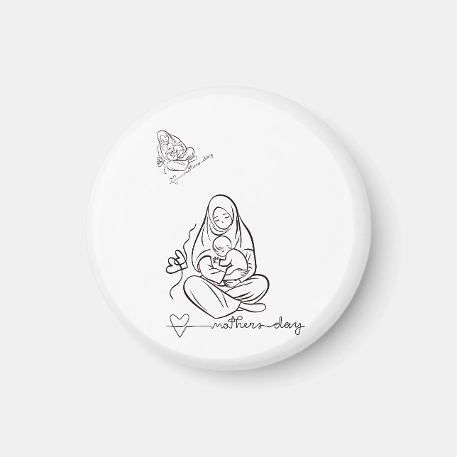 Mum Love  Beautiful Design Magnet (Front)