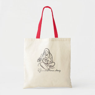 Mum Love Beautiful Design Tote Bag