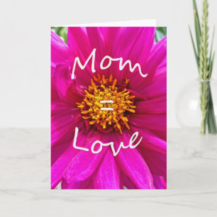 Mum = Love Card