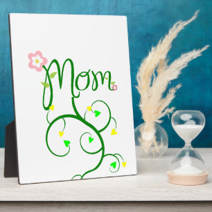 Mum Love Floral Heart Blossom Vines Destiny Sports Plaque