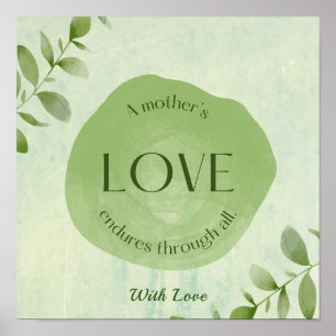 Mum-love quote pastel poster