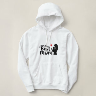 Mum Love Typography Modern And Beautiful Art Hoodie