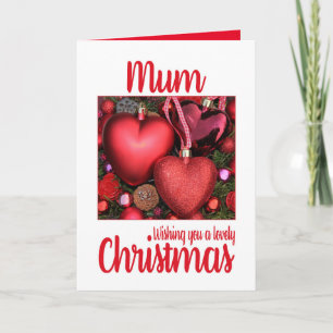 Mum Lovely Christmas card