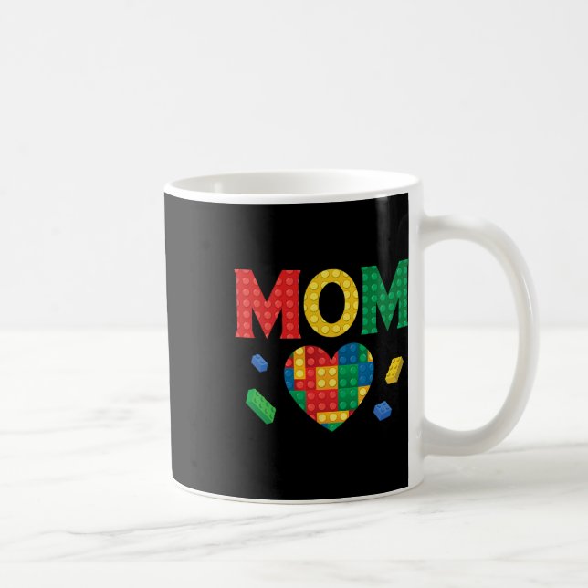 Mum Lover Master Builder Building Bricks Blocks Mo Coffee Mug (Right)