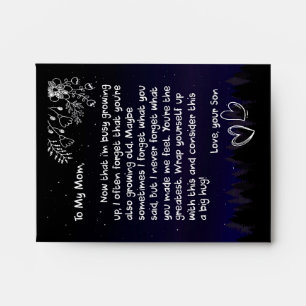 Mum Lovers To My Mum I Love You Very Much Envelope