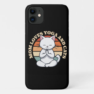 Mum Loves Cats and Yoga Case-Mate iPhone Case