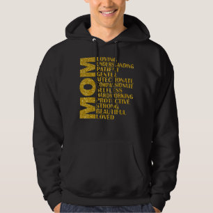 Mum loving understanding patient gentle mum life m hoodie
