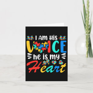 Mum Mama Autistic Autism Awareness Month Boys Son Card