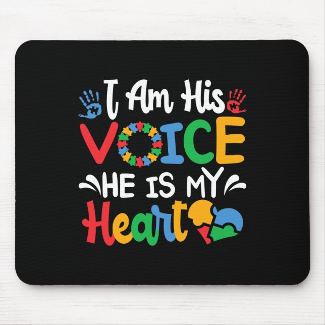Mum Mama Autistic Autism Awareness Month  Mouse Pad (Front)