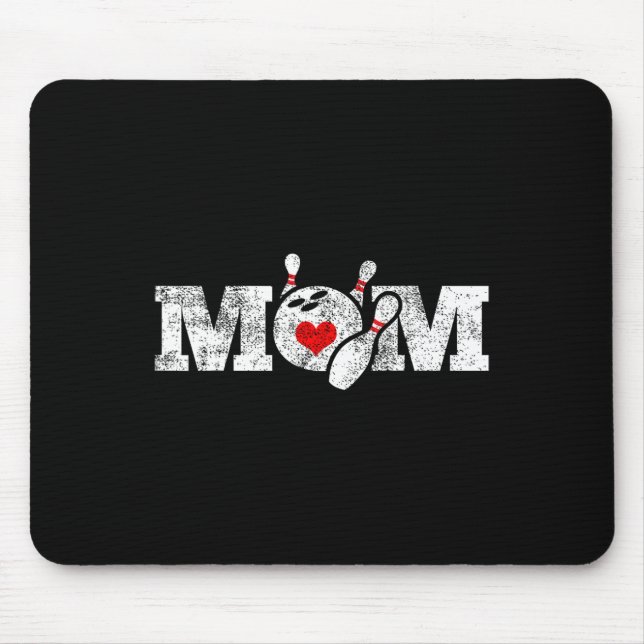 Mum Mama Bowling Sports  Mouse Pad (Front)