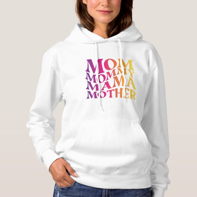 mum mama mother hoodie (Front)