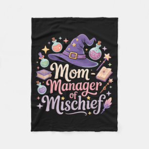 Mum Manager Of Mischief Mothers Day Magical Mum Fleece Blanket