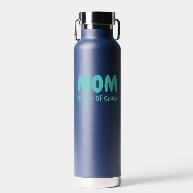 Mum: Master Of Chaos Water Bottle (Front)
