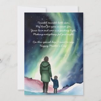 Mum & me under the stars | Mother's Day Card