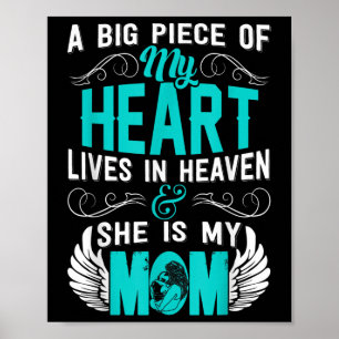 Mum Memorial Day My Guardian Angel A Big Piece Poster