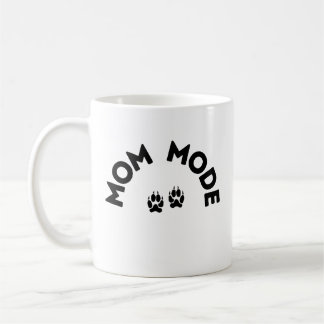 Mum Mode Mug – Paw Print Edition