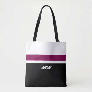 Mum Modern Striped Tote Bag