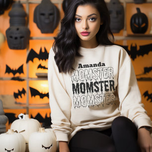 Mum Momster Halloween fall spooky season Sweatshirt