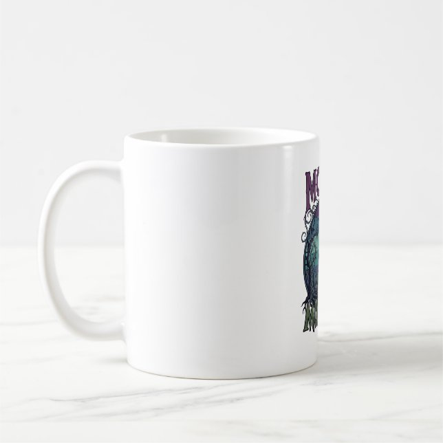 Mum Monsters Halloween Witch Moon Pumpkins Graveya Coffee Mug (Left)