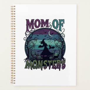Mum Monsters Halloween Witch Moon Pumpkins Graveya Planner