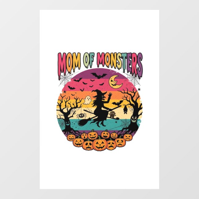 Mum Monsters Halloween Witch Pumpkins Bats_1 (Sheet)