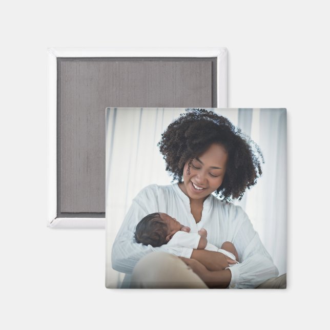 Mum Mother Baby Family Photo Personalise  Magnet (Front/Back)
