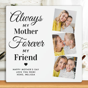 Mum Mother Daughter Quote Personalised 3 Photo Plaque