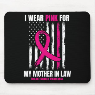 Mum Mother In Law Breast Cancer Awareness American Mouse Pad