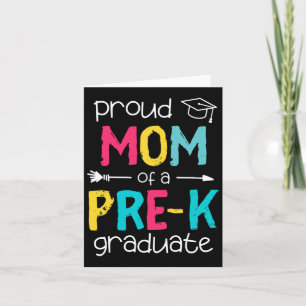 Mum Mother Prek Preschool Family Matching Graduati Card