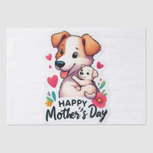 Mum Mothers Day Animal dogMom Mothers Day Animal d Tissue Paper