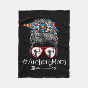 Mum - Mothers Day Bowhunter Archer Bowman Bows Fleece Blanket
