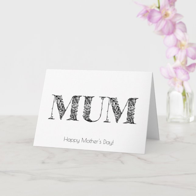 Mum Mother's Day Card (Orchid)