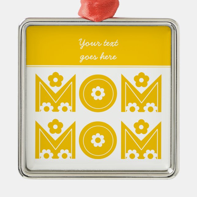 Mum Mother's Day custom ornament (Front)