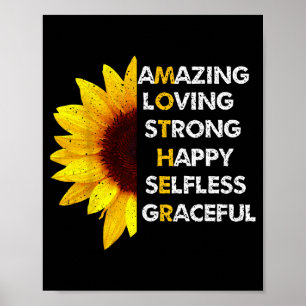 Mum mother's day mum amazing loving strong mum poster