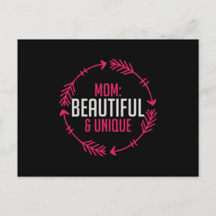 Mum - Mum Beautiful & Unique Postcard