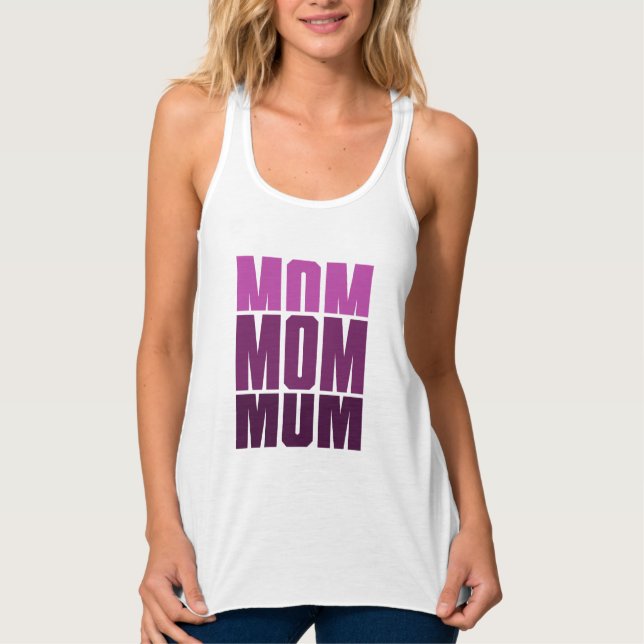 Mum Mum Mum  Singlet (Front)