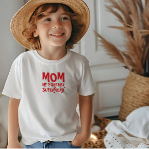 Mum My Forever Superhero  black Baby T-Shirt