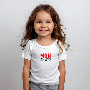 Mum My Forever Superhero black red Baby T-Shirt