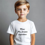 Mum My Forever Superhero T-Shirt<br><div class="desc">Recognise and celebrate the incredible, unwavering strength and love of mothers everywhere with this utterly adorable and charming kids' t-shirt. This delightful garment proudly proclaims "Mum: My Forever Superhero, " a heartfelt slogan that perfectly encapsulates the superhero status of every mum. This t-shirt makes an ideal gift for Mother's Day,...</div>