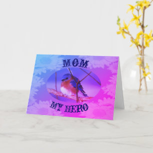 Mum My Hero Bluebird Mother's Day Card