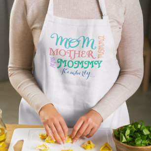 Mum Names Personalised Apron