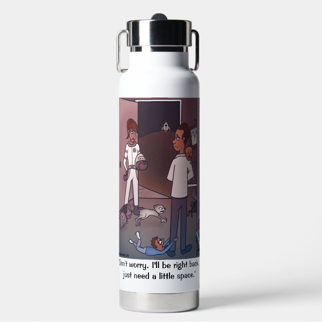 Mum Needs Space  Water Bottle (Front)
